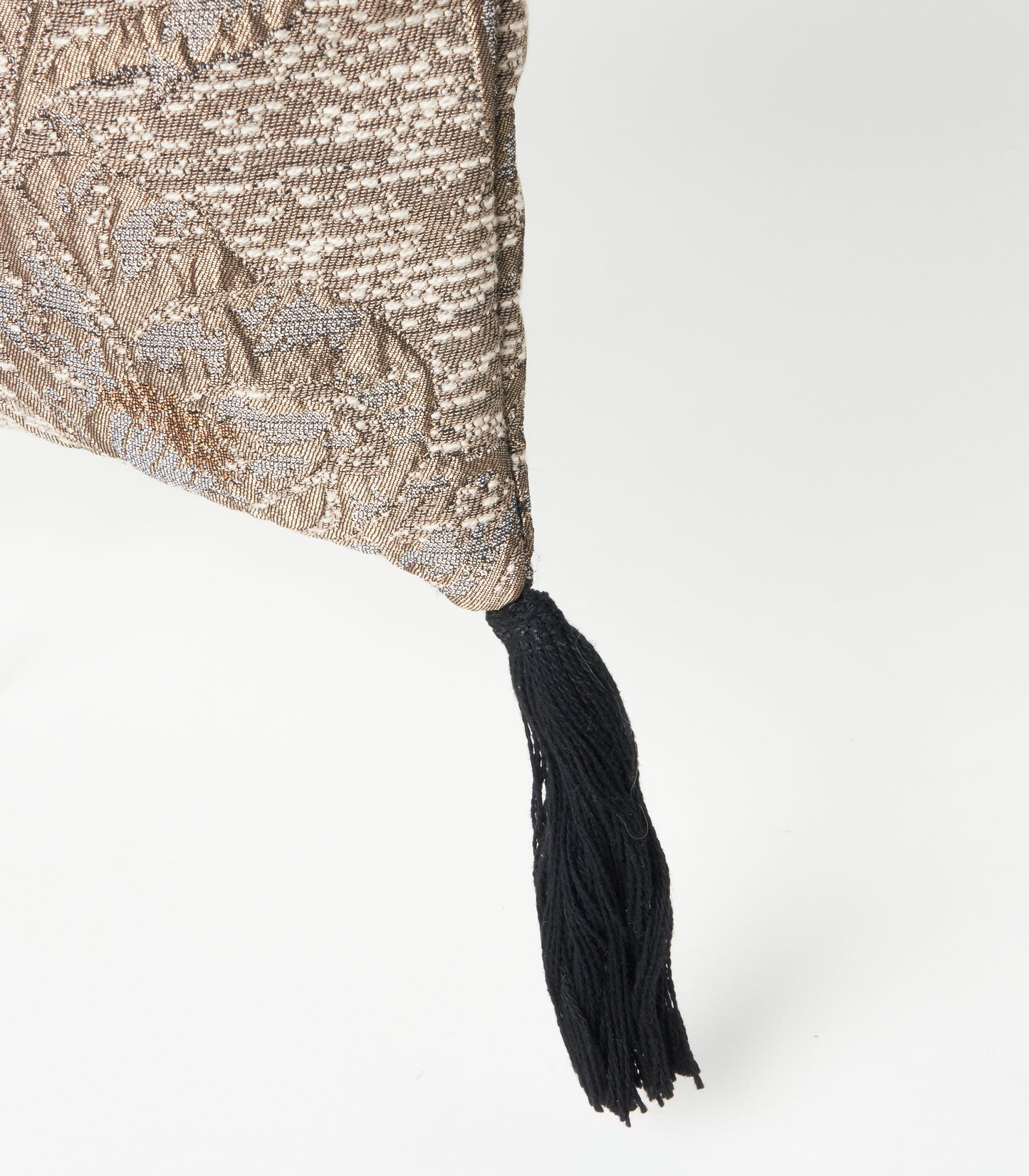EBONY×DIDION. フリンジ ショルダー ポシェット ”Camellia Jacquard” Beige