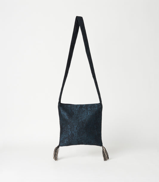EBONY×DIDION. フリンジショルダーポシェット ”Water Jacquard” Blue
