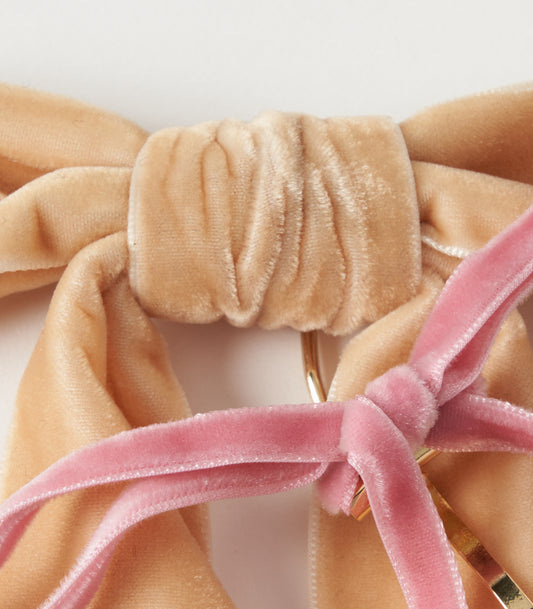 hood×DIDION. リボンセット Beige/Pink