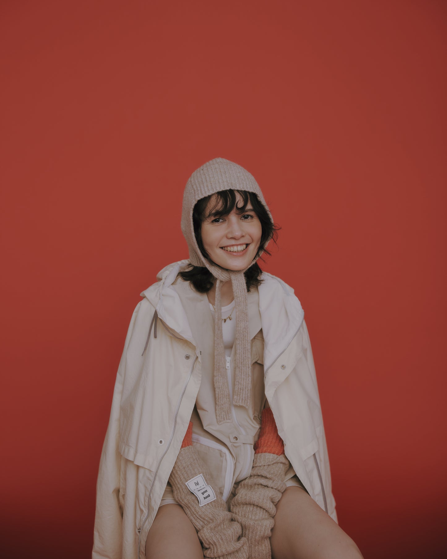 hood×DIDION. アームウォーマー Red