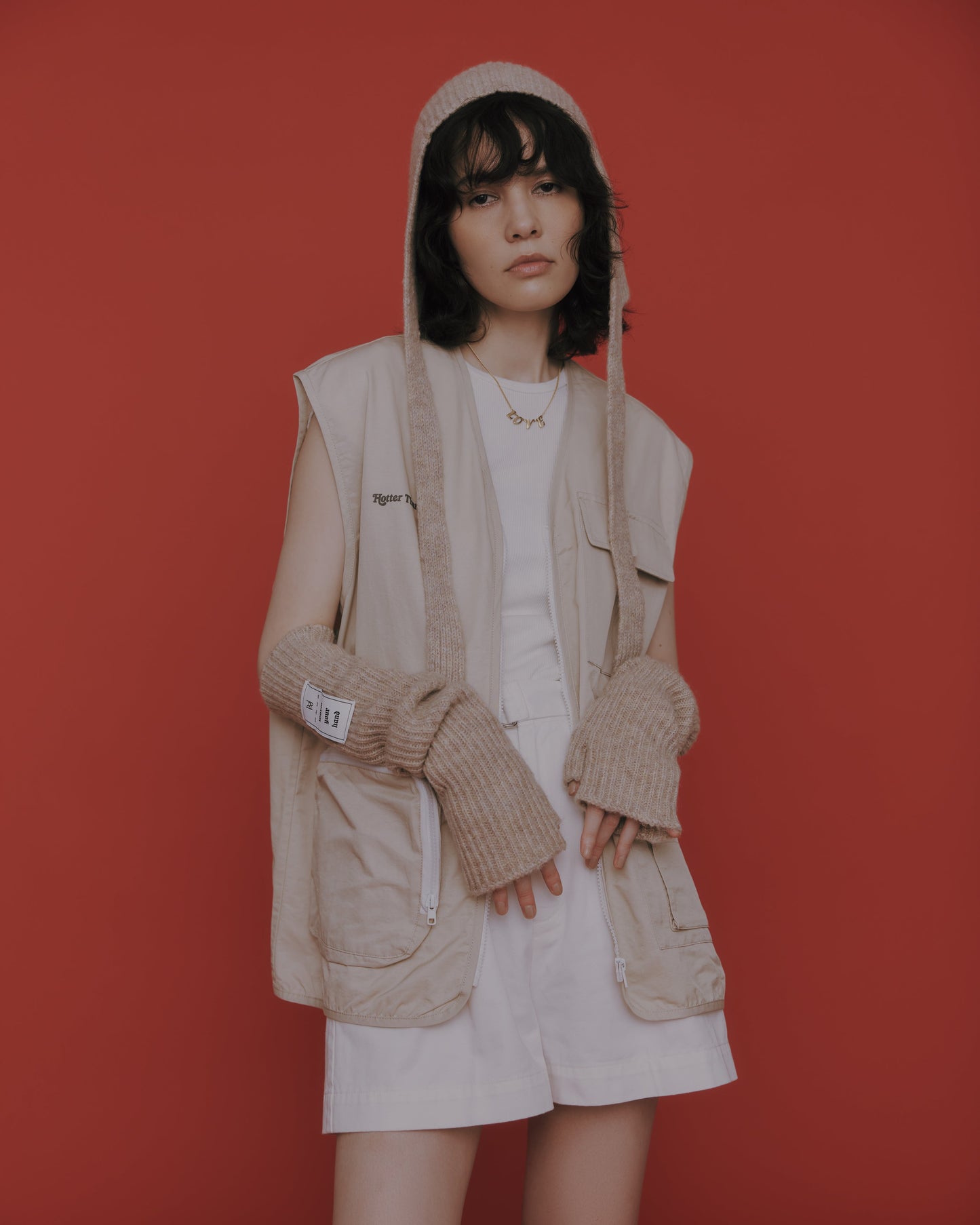 hood×DIDION. アームウォーマー Gray