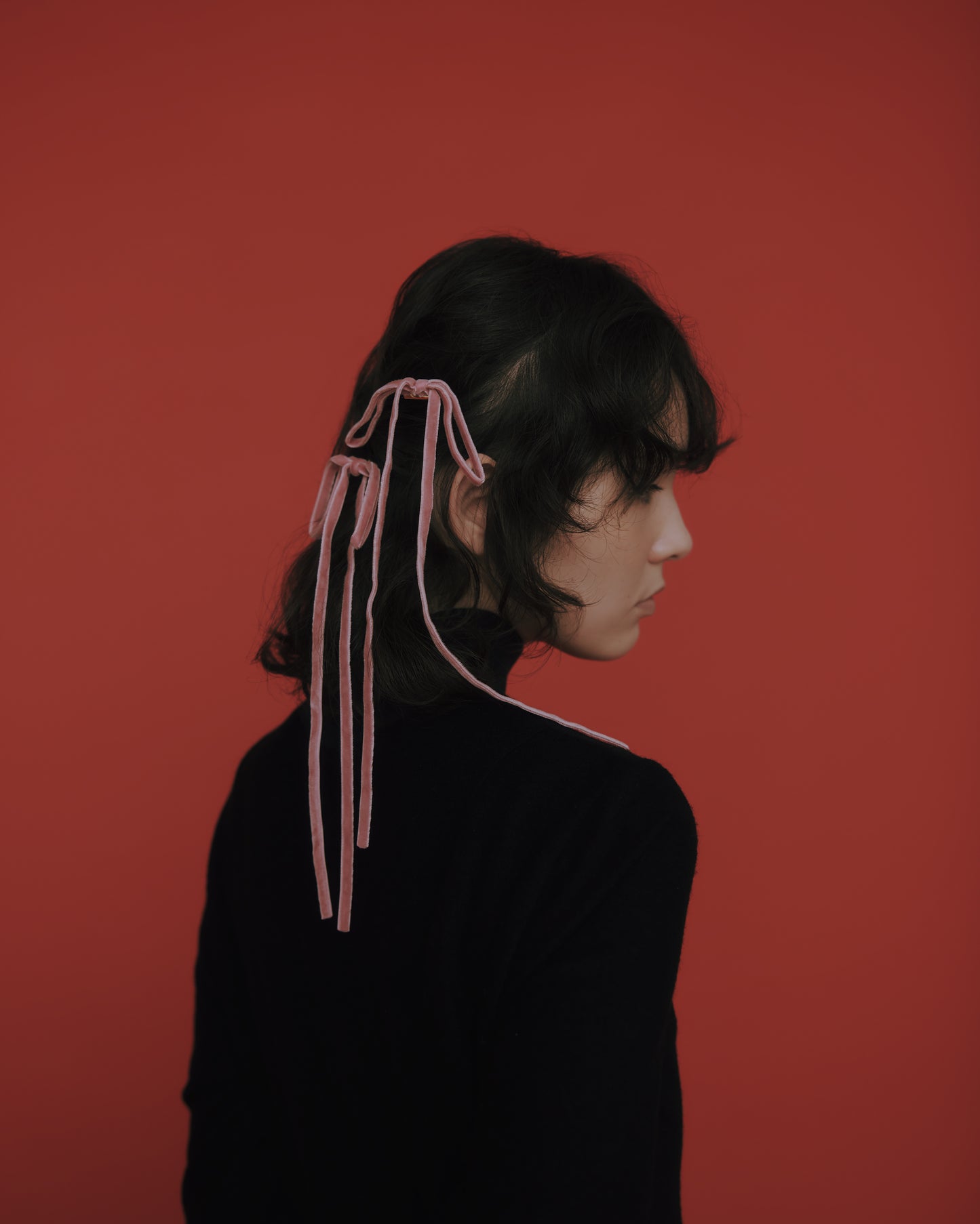 hood×DIDION. リボンセット Beige/Pink