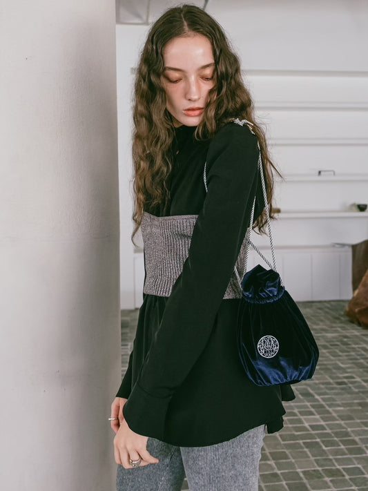 MARTE x DIDION Velour Drawstring Bag