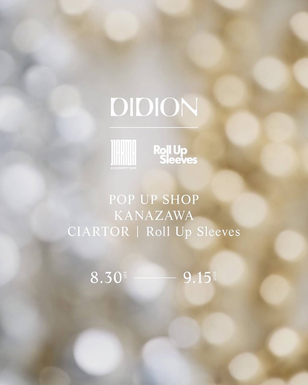 CIARTOR Roll Up Sleeves＠金沢