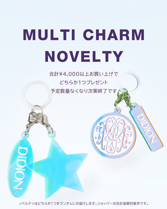 終了しております　NOVELTY MULTI CHARM PRESENT 4000円以上プレゼント