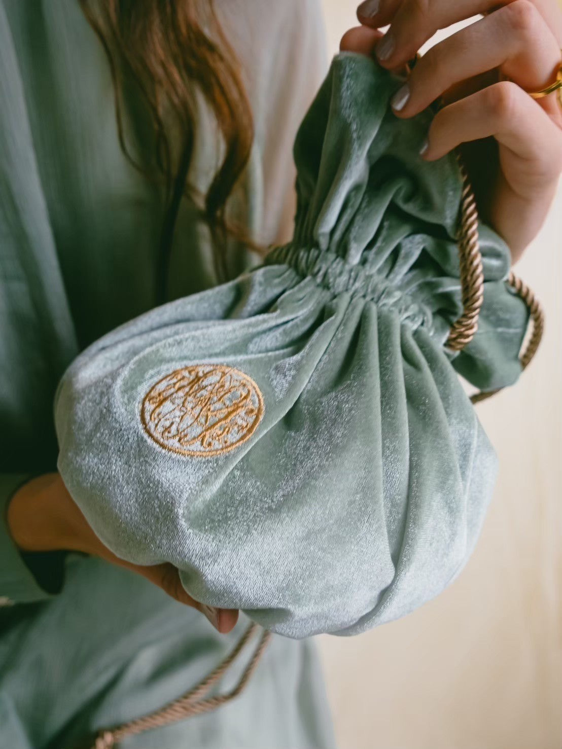 DIDION. MARTE x DIDION Velour Drawstring Bag