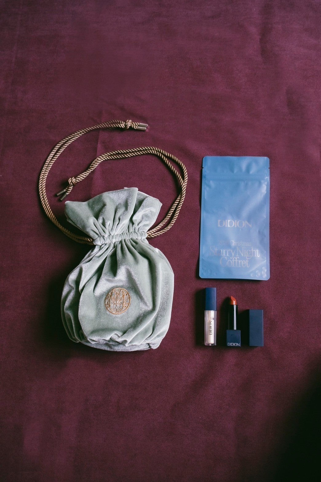 DIDION セット . Velour Drawstring Bag x Starry Night Coffret