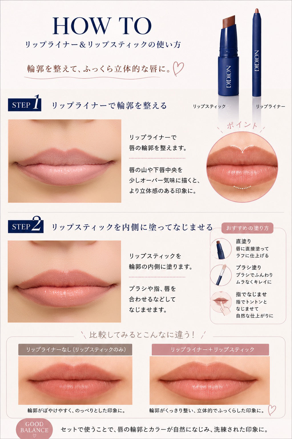 DIDION. レイヤードリップキット 01 Mont Blanc Latte