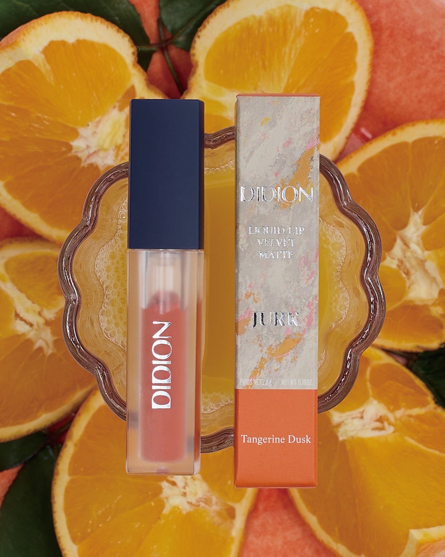 DIDION リキッドリップ べルベット マット . J01 Tangerine Dusk